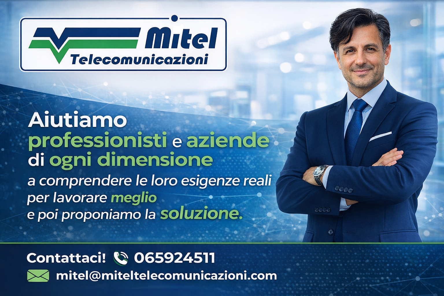 Ovunque lavori, il tuo ufficio ti segue.                          Anche il tuo centralino