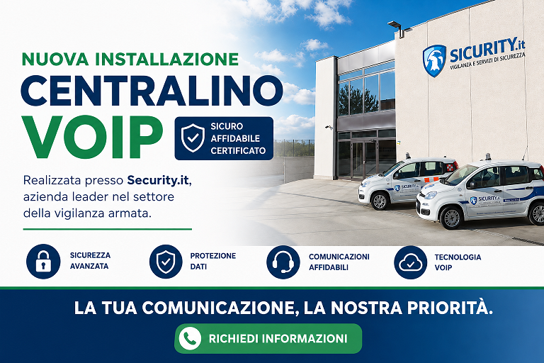 Installazione di un centralino VoIP presso Security.it